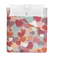 Valentines Day Hearts Romance Love Duvet Cover Double Side (Full/ Double Size) from ArtsNow.com