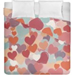 Valentines Day Hearts Romance Love Duvet Cover Double Side (King Size)