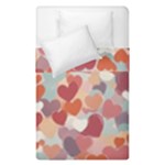 Valentines Day Hearts Romance Love Duvet Cover Double Side (Single Size)