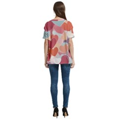 V-Neck Split Shoulder Casual T-Shirt 