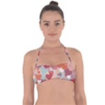 Valentines Day Hearts Romance Love Tie Back Bikini Top