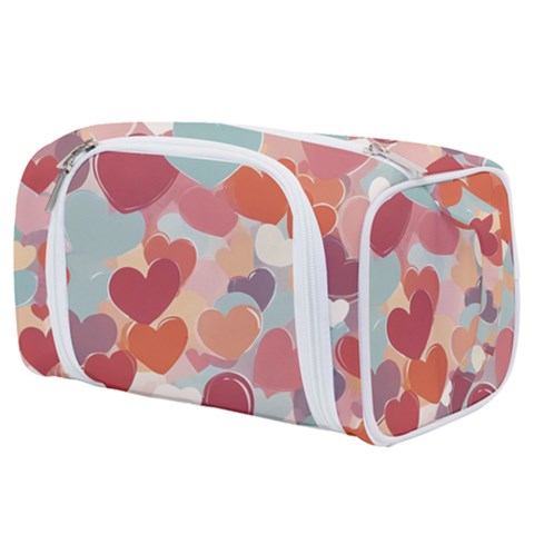 Valentines Day Hearts Romance Love Toiletries Pouch from ArtsNow.com