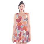 Valentines Day Hearts Romance Love Scoop Neck Skater Dress