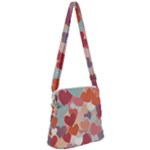 Valentines Day Hearts Romance Love Zipper Messenger Bag