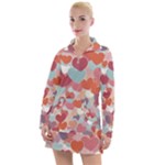 Valentines Day Hearts Romance Love Women s Long Sleeve Casual Dress