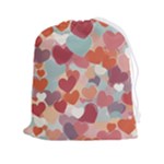 Valentines Day Hearts Romance Love Drawstring Pouch (2XL)