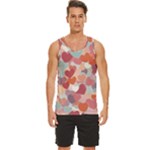 Valentines Day Hearts Romance Love Men s Wide Collar Tank Top