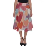 Valentines Day Hearts Romance Love Perfect Length Midi Skirt