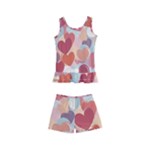 Valentines Day Hearts Romance Love Kids  Boyleg Swimsuit