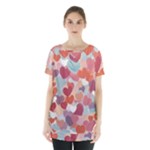 Valentines Day Hearts Romance Love Skirt Hem Sports Top