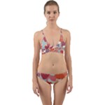 Valentines Day Hearts Romance Love Wrap Around Bikini Set