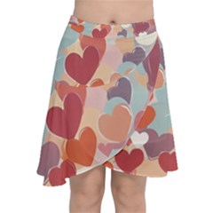 Chiffon Wrap Front Skirt 