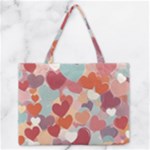 Valentines Day Hearts Romance Love Zipper Medium Tote Bag