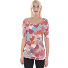 Wide Neckline T-Shirt 