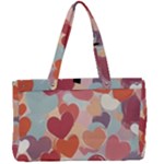 Valentines Day Hearts Romance Love Canvas Work Bag