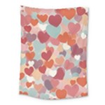 Valentines Day Hearts Romance Love Medium Tapestry