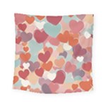 Valentines Day Hearts Romance Love Square Tapestry (Small)