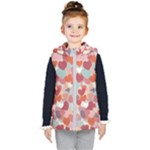 Valentines Day Hearts Romance Love Kids  Hooded Puffer Vest