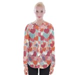 Valentines Day Hearts Romance Love Womens Long Sleeve Shirt