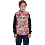 Valentines Day Hearts Romance Love Kid s Button Up Puffer Vest