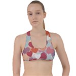 Valentines Day Hearts Romance Love Criss Cross Racerback Sports Bra