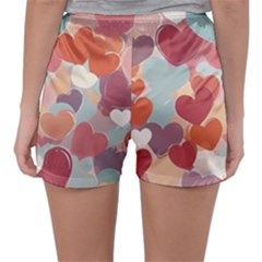 Women s Satin Sleepwear Shorts 