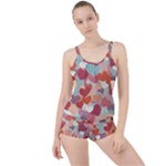 Valentines Day Hearts Romance Love Boyleg Tankini Set 