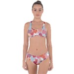 Valentines Day Hearts Romance Love Criss Cross Bikini Set