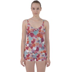 Tie Front Two Piece Tankini 