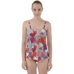 Twist Front Tankini Set 