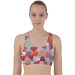 Valentines Day Hearts Romance Love Back Weave Sports Bra