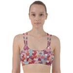 Valentines Day Hearts Romance Love Line Them Up Sports Bra