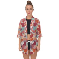 Open Front Chiffon Kimono 