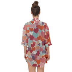 Open Front Chiffon Kimono 