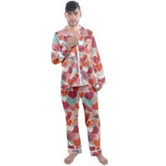 Men s Long Sleeve Satin Pajamas Set 