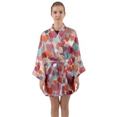 Long Sleeve Satin Kimono 