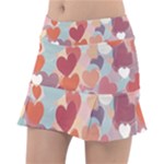 Valentines Day Hearts Romance Love Classic Tennis Skirt