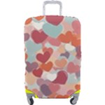 Valentines Day Hearts Romance Love Luggage Cover (Large)