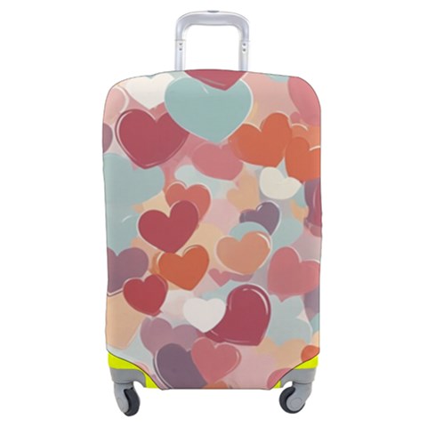 Valentines Day Hearts Romance Love Luggage Cover (Medium) from ArtsNow.com