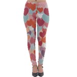 Valentines Day Hearts Romance Love Lightweight Velour Leggings