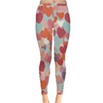 Valentines Day Hearts Romance Love Inside Out Leggings