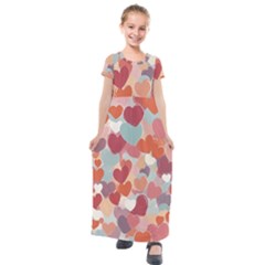 Kids  Short Sleeve Maxi Dress 