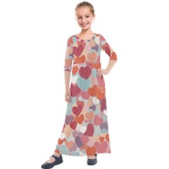 Kids  Quarter Sleeve Maxi Dress 