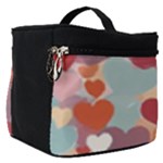 Valentines Day Hearts Romance Love Make Up Travel Bag (Small)