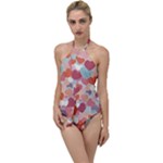 Valentines Day Hearts Romance Love Go with the Flow One Piece Swimsuit