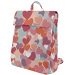 Valentines Day Hearts Romance Love Flap Top Backpack