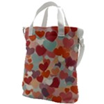 Valentines Day Hearts Romance Love Canvas Messenger Bag