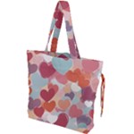 Valentines Day Hearts Romance Love Drawstring Tote Bag