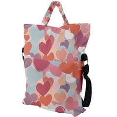 Fold Over Handle Tote Bag 