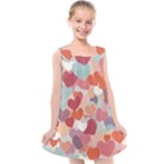 Valentines Day Hearts Romance Love Kids  Cross Back Dress